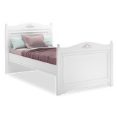 Cilek Rustic White Bed (100X200 Or 120X200Cm) - Kids Haven